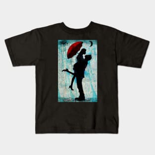 Rain blue Kids T-Shirt